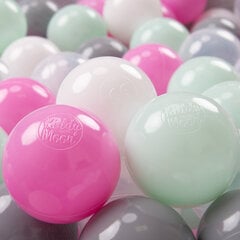 KiddyMoon 50 ∅ 7cm/2.75in pehmeät muoviset leikkipallot , läpinäkyvä/harmaa/valkoinen/vaaleanpunainen/mintti hinta ja tiedot | Vauvan lelut | hobbyhall.fi