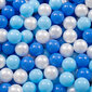 KiddyMoon 50 ∅ 7cm/2.75in pehmeät muoviset leikkipallot , baby blue/blue/pearl hinta ja tiedot | Vauvan lelut | hobbyhall.fi