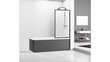 Kylpyhuoneen seinä REA Lagos Fix 80cm, musta matta hinta ja tiedot | Kylpyhuonetarvikkeet | hobbyhall.fi