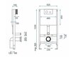 WC seinäasennussarja H-painikkeella Musta hinta ja tiedot | WC-istuimet | hobbyhall.fi