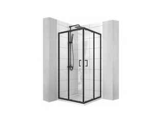Vito suihkukaappi 80x100 musta hinta ja tiedot | Suihkukaapit ja suihkunurkat | hobbyhall.fi