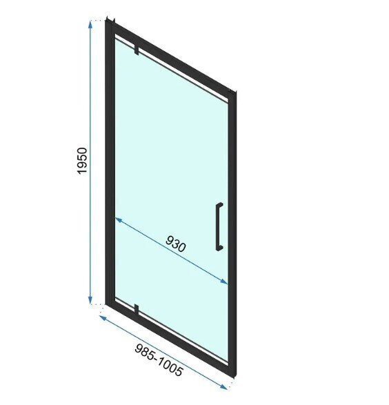 Suihku-ovi Rea Swing, 1950 cm hinta ja tiedot | Suihkuseinät ja -ovet | hobbyhall.fi