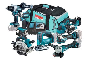 Combokit Makita DLX7019TX1 työkalusarja hinta ja tiedot | Akkuporakoneet ja ruuvinvääntimet | hobbyhall.fi