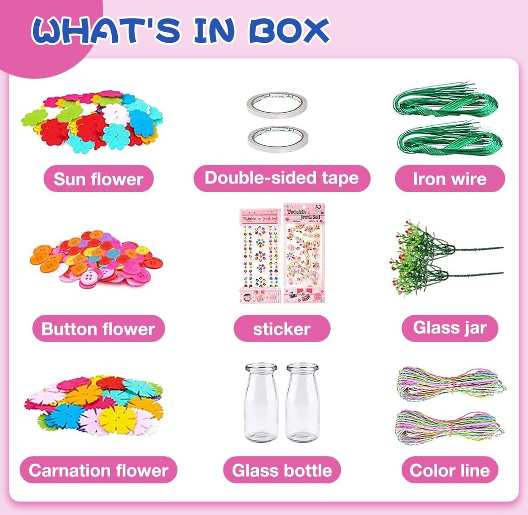 DIY Button Bouquet Flowers hinta ja tiedot | Kehittävät lelut | hobbyhall.fi