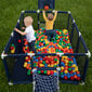 Selonis vauvan leikkikehä isokokoinen leikkikenttä 100 pallolla lapsille, tummansininen:keltainen/vihreä/sininen/punainen/oranssi hinta ja tiedot | Matkasängyt | hobbyhall.fi