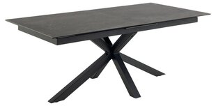 Ruokapöytä Actona Heaven, 200-240x100 cm, musta hinta ja tiedot | Ruokapöydät | hobbyhall.fi