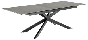 Bendt Irwine ruokapöytä, 200-240x100 cm, musta hinta ja tiedot | Ruokapöydät | hobbyhall.fi