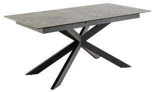 Bendt Irwine ruokapöytä, 200-240x100 cm, musta hinta ja tiedot | Ruokapöydät | hobbyhall.fi