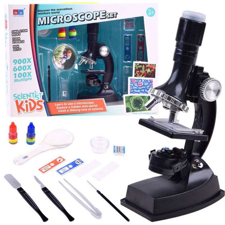 Lasten mikroskooppi tarvikkeineen hinta ja tiedot | Kehittävät lelut | hobbyhall.fi