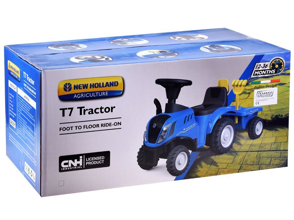 New Holland traktori perävaunun kanssa hinta ja tiedot | Vauvan lelut | hobbyhall.fi