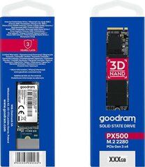 GoodRam SSDPR-PX500-256-80 hinta ja tiedot | Kovalevyt | hobbyhall.fi