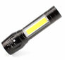 Pieni taktinen LED-COB-taskulamppu USB:llä ja zoom-toiminnolla, vesitiivis 2-in-1 hinta ja tiedot | Taskulamput ja valonheittimet | hobbyhall.fi