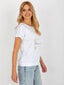 Naisten valkoinen T-paita printillä 2016103404155 hinta ja tiedot | Naisten T-paidat | hobbyhall.fi