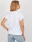 Naisten valkoinen T-paita printillä 2016103404117 hinta ja tiedot | Naisten T-paidat | hobbyhall.fi