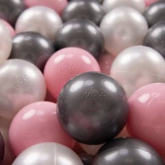 KiddyMoon 300 ∅ 7cm/2.75in pehmeät muoviset leikkipallot , helmiäinen/vaaleanpunainen/hopea hinta ja tiedot | Vauvan lelut | hobbyhall.fi