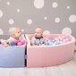 KiddyMoon 90x30cm/200 palloa ∅ 7cm pallomeri , vaaleanpunainen:baby blue/light pink/pearl hinta ja tiedot | Vauvan lelut | hobbyhall.fi