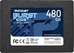 Patriot PBE480GS25SSDR hinta ja tiedot | Kovalevyt | hobbyhall.fi