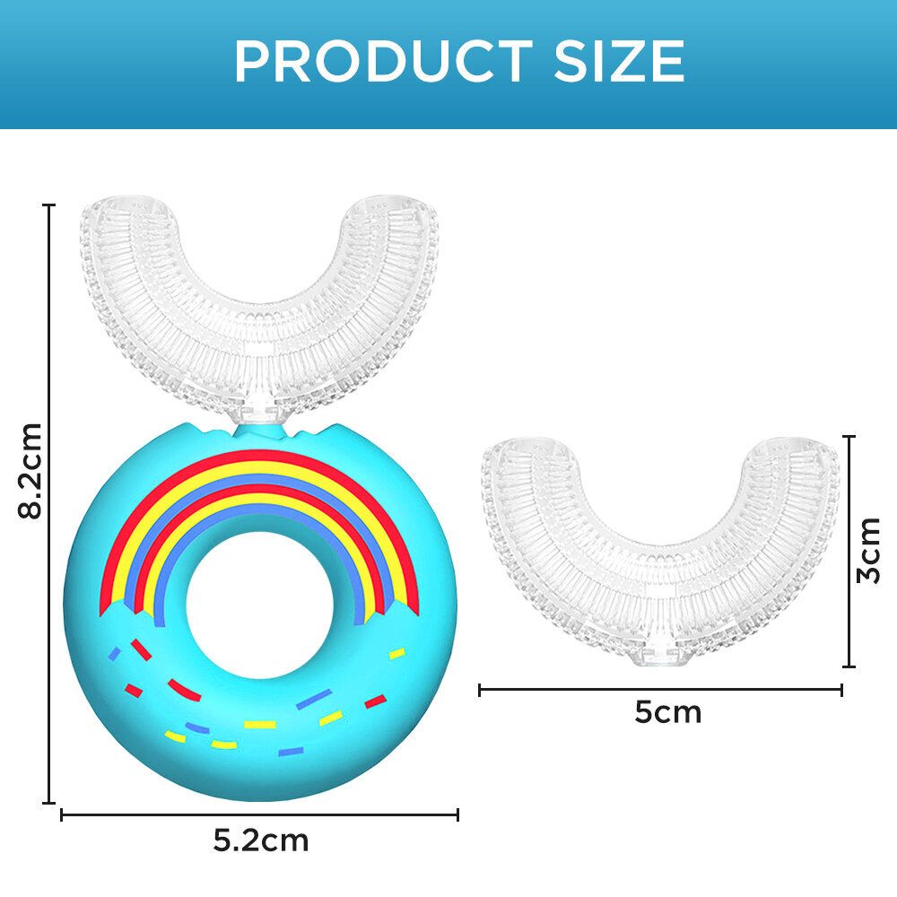 U-muotoinen hammasharja lapsille, silikoni, sininen hinta ja tiedot | Suuhygienia | hobbyhall.fi