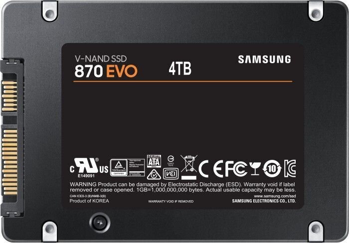 SAMSUNG 4TB 870 EVO SSD 2.5 SATA hinta ja tiedot | Kovalevyt | hobbyhall.fi