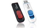 Muistitikku A-date UV128 64GB, USB 3.0, musta-sininen