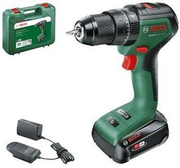 Akkuiskuporakone Bosch UniversalImpact 18V-60, (1x2.0Ah), 1.900 min.-1 hinta ja tiedot | Käsityökalut | hobbyhall.fi