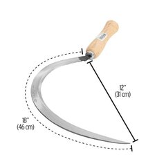 Hammastettu sirppi, 457 mm Truper® hinta ja tiedot | Käsityökalut | hobbyhall.fi