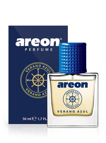 Auton ilmanraikastin Areon Car Perfume 50ml - Verano Azul hinta ja tiedot | Ilmanraikastimet autoon | hobbyhall.fi