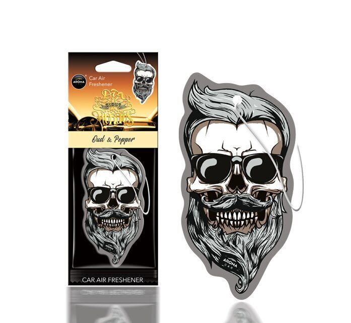 Tyylikäs ilmanraikastin ”Skull” Aroma Dia De Los Muertos Oud&Pepper hinta ja tiedot | Ilmanraikastimet autoon | hobbyhall.fi