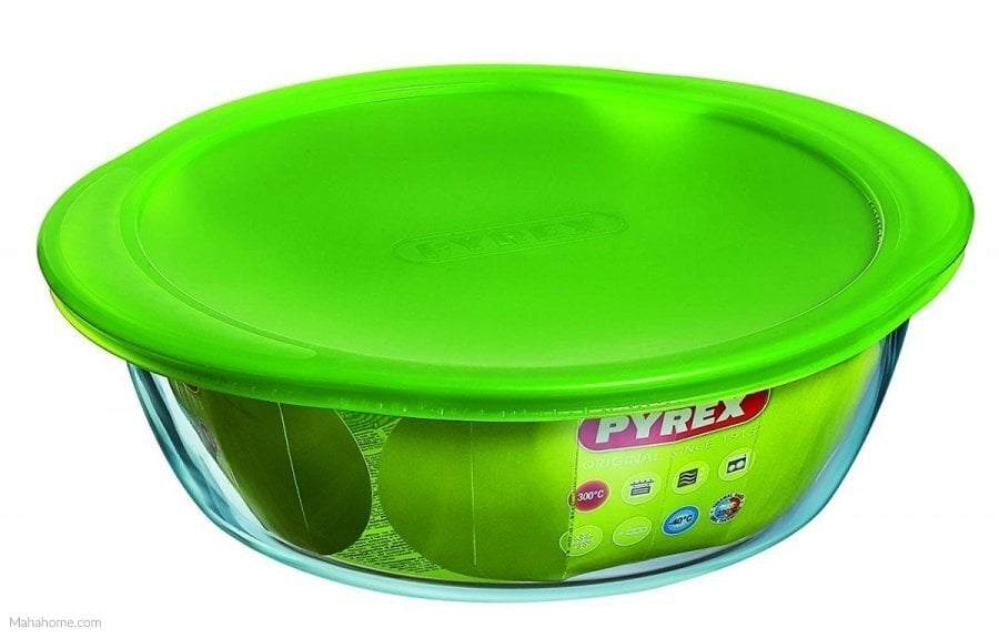 Lämmönkestävä muoto kannella PYREX Cook & Store vihreä, 20 cm. hinta ja tiedot | Elintarvikkeiden säilytysastiat | hobbyhall.fi