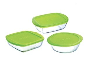Pyrex-uunivuoka vihreällä muovikannella 1,1 L hinta ja tiedot | Pyrex Koti ja keittiö | hobbyhall.fi