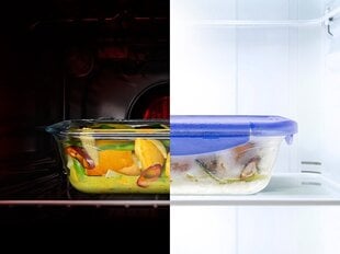 Lämmönkestävä säiliö Pyrex Cook & Go 0,8L. hinta ja tiedot | Uunivuoat ja leivontavälineet | hobbyhall.fi