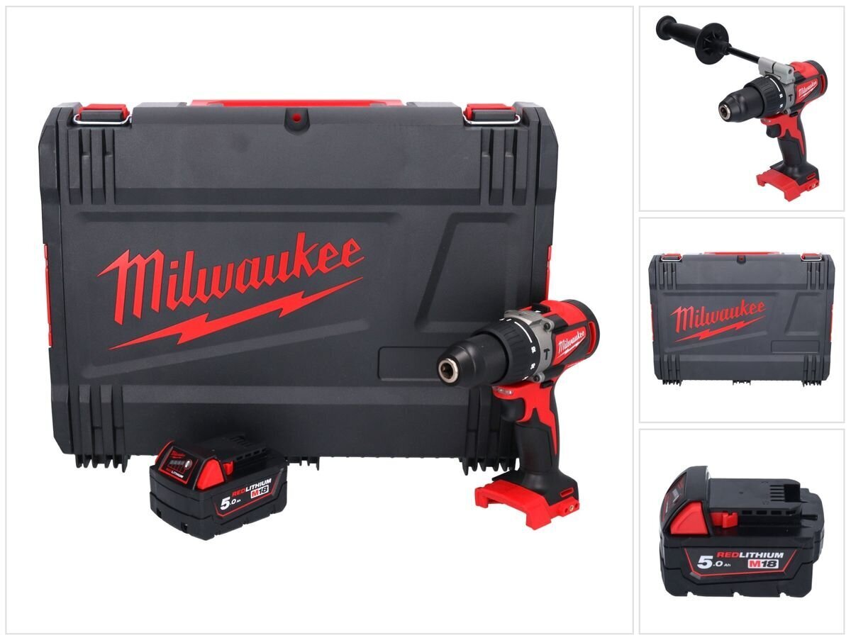 Milwaukee M18 BLPD2-501X iskuporakone hinta ja tiedot | Akkuporakoneet ja ruuvinvääntimet | hobbyhall.fi