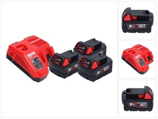 Milwaukee M18 NRG-503 akkusarja hinta ja tiedot | Akkuporakoneet ja ruuvinvääntimet | hobbyhall.fi