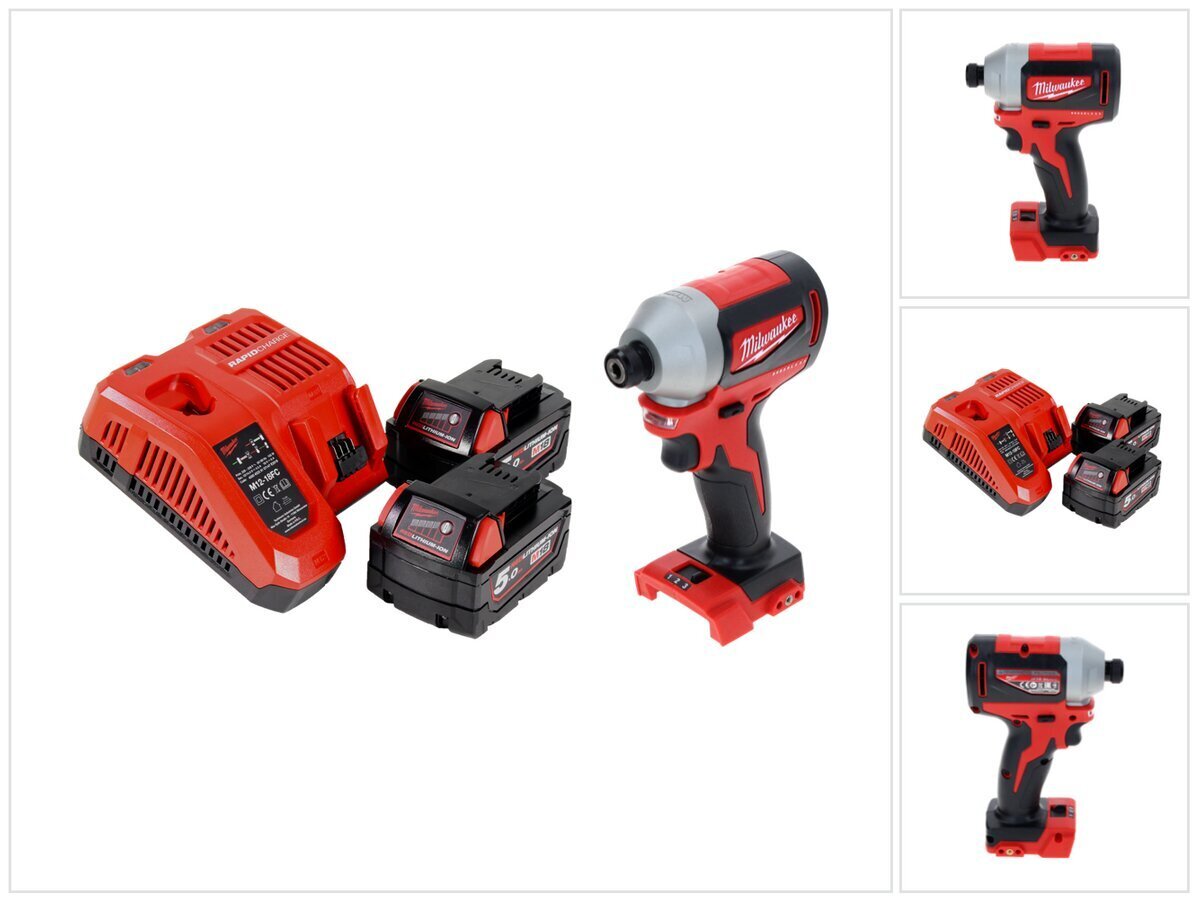 Milwaukee M18 BLID2-502FC iskuporakone hinta ja tiedot | Akkuporakoneet ja ruuvinvääntimet | hobbyhall.fi