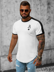 Valkoinen T-paita Ater O/TX6413-51632-XL hinta ja tiedot | Miesten T-paidat | hobbyhall.fi
