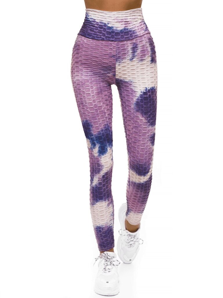 Naisten violetit ja valkoiset leggingsit Vilin JS/YW88025-51745-M hinta ja tiedot | Naisten urheiluvaatteet | hobbyhall.fi