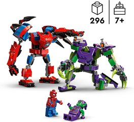 LEGO Marvel 76219 Spider-Mans ja Green Goblins Mech-Duell, supersankarit asetettu toimintahahmoilla, leluja rakentaa lapsille 7 vuodesta hinta ja tiedot | LEGOT ja rakennuslelut | hobbyhall.fi