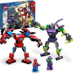 LEGO Marvel 76219 Spider-Mans ja Green Goblins Mech-Duell, supersankarit asetettu toimintahahmoilla, leluja rakentaa lapsille 7 vuodesta hinta ja tiedot | LEGOT ja rakennuslelut | hobbyhall.fi