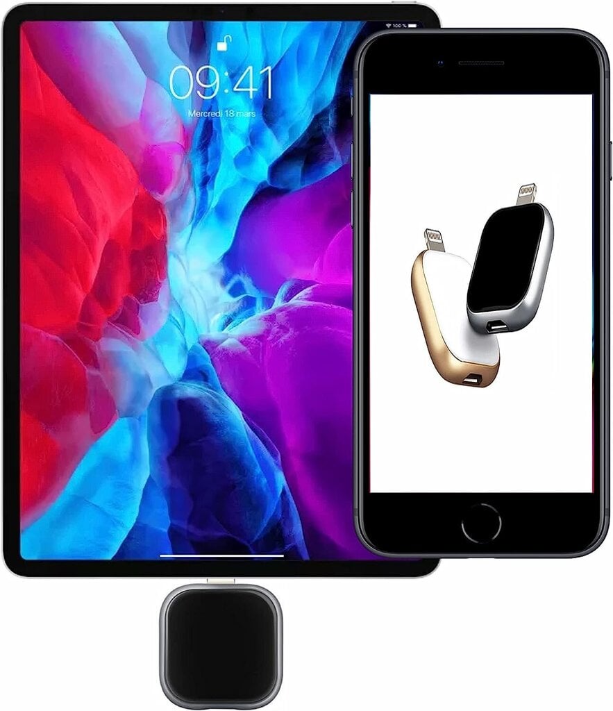 Fcntech-muistikortti iPhone/ipad, 128GB, musta hinta ja tiedot | Kameran muistikortit | hobbyhall.fi