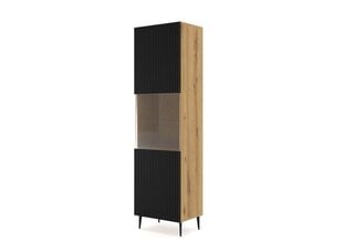 Akl Furniture Ravenna vitriini, musta/ruskea hinta ja tiedot | Vitriinit | hobbyhall.fi