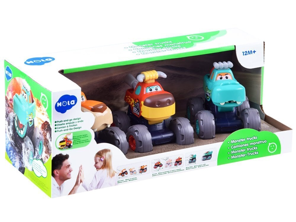 Monster Trucks Bulls leluauto hinta ja tiedot | Poikien lelut | hobbyhall.fi