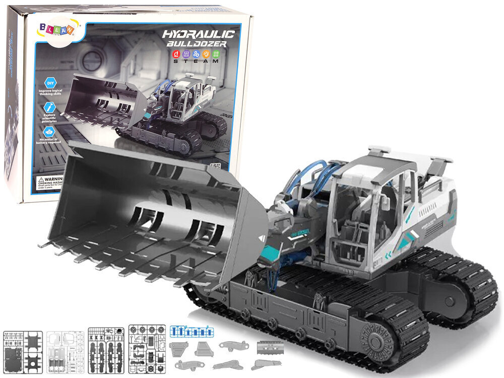 Lean Toys Hydraulinen puskutraktori, 127 d. hinta ja tiedot | LEGOT ja rakennuslelut | hobbyhall.fi