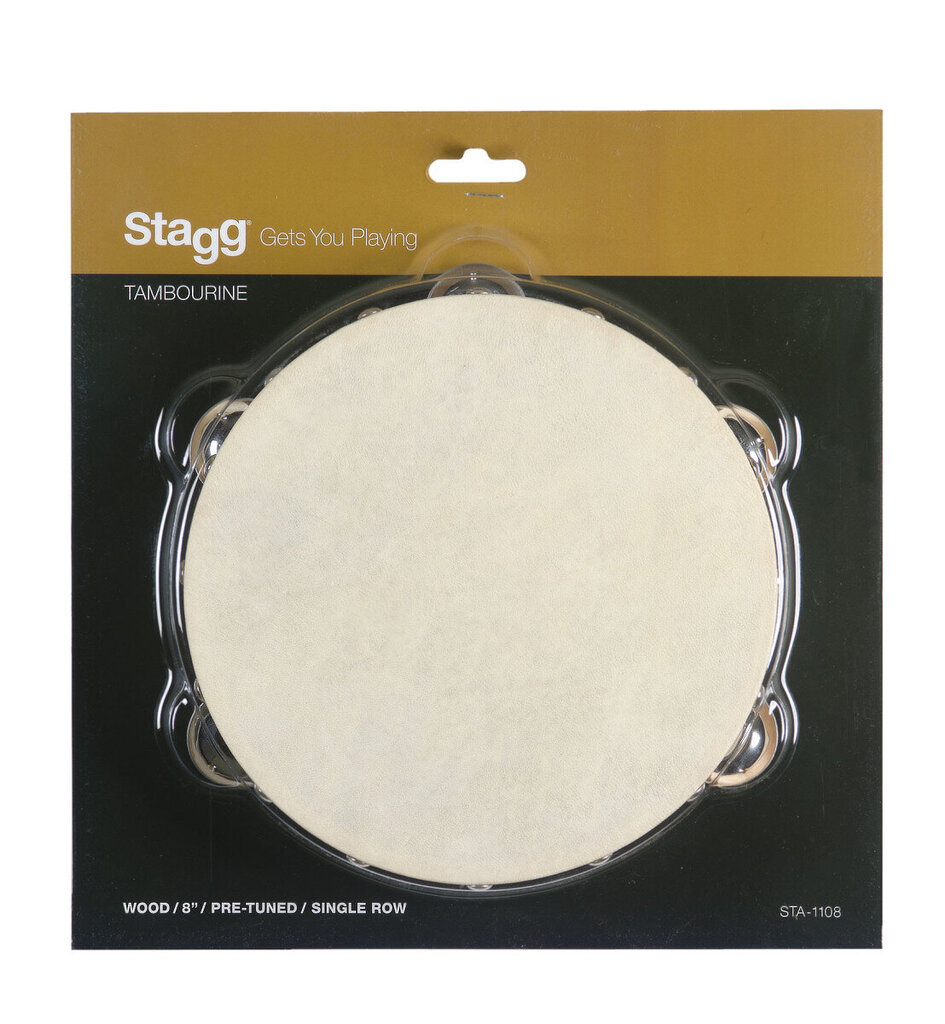 Tamburiini Stagg STA-1108 hinta ja tiedot | Perkussiosoittimet | hobbyhall.fi