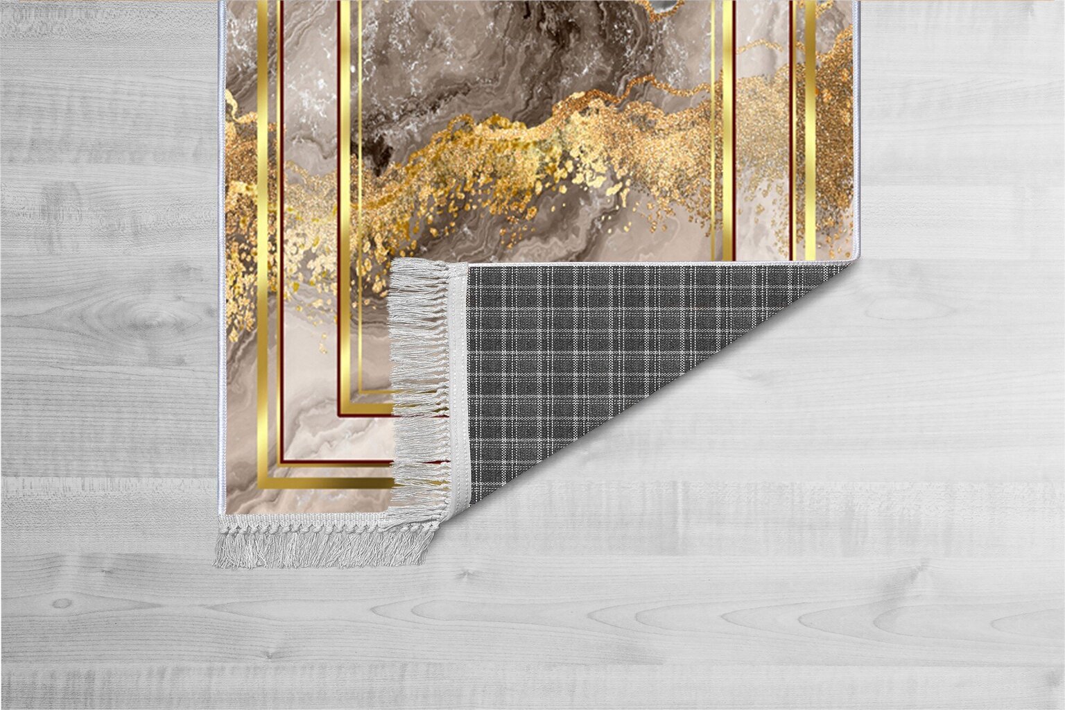 Matto, 160 x 230 cm, harmaa / kultainen hinta ja tiedot | Isot matot | hobbyhall.fi