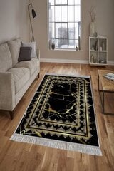 Matto, 80 x 200 cm, musta / keltainen hinta ja tiedot | Isot matot | hobbyhall.fi