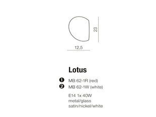 Seinävalaisin Azzardo Lotus White hinta ja tiedot | Seinävalaisimet | hobbyhall.fi