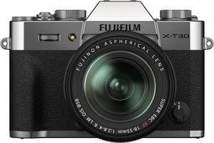 Fujifilm X-T30 II -mikrojärjestelmäkamera, hopea + 18-55 mm objektiivi hinta ja tiedot | Kamerat | hobbyhall.fi