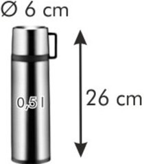 Tescoma termospullo, 0,5 l hinta ja tiedot | Termoskannut ja termosmukit | hobbyhall.fi