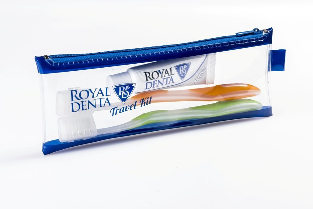 Matkasetti Royal Denta Travel Kit Silver, 2 kpl hinta ja tiedot | Suuhygienia | hobbyhall.fi