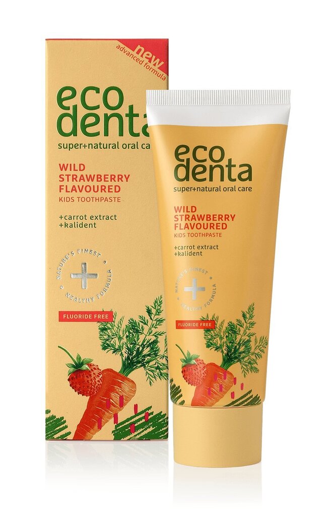 Lasten hammastahna Ecodenta Wild Strawberry Flavoured 75 ml hinta ja tiedot | Suuhygienia | hobbyhall.fi